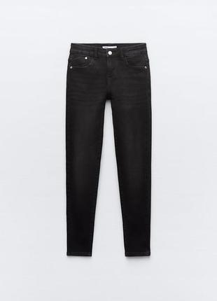 Джинсы скинни zara z1975 mid rise skinny jeans