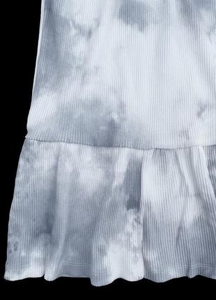 Платье clockhouse by c&a в рубчик белое с серым, xl/xxl7 фото