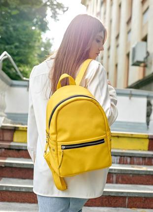 Жіночий рюкзак sambag dali bpse жовтий3 фото