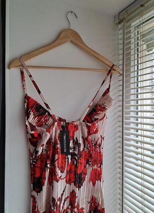 Плиссированное платье макси в цветочный принт 🌸2 фото