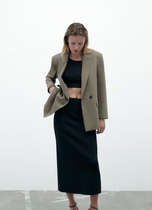 Двубортный жакет zara