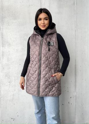Подовжена жилетка oversize