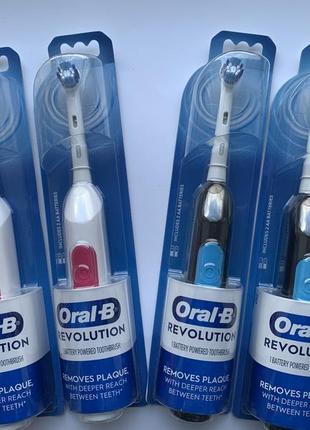 Электрическая зубная щетка oral-b revolution, оригинал из сша. насадку можно сменить!2 фото