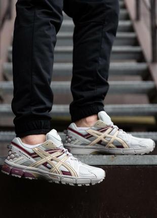 Мужские кроссовки asics gel kahana 8 beige red