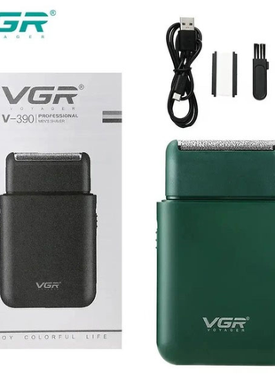 Аккумуляторная мужская мини электробритва vgr v-390 для бритья бороды и усов ws66317-1
