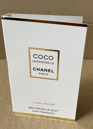 Chanel coco mademoiselle l’eau privée eau pour la nuit edp, 1,5ml