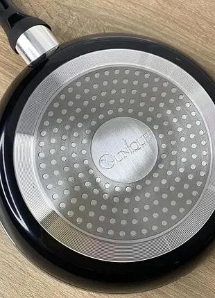 Сковорода 22 см темный мрамор unique un 5153 | антипригарная сковорода | мраморная сковорода