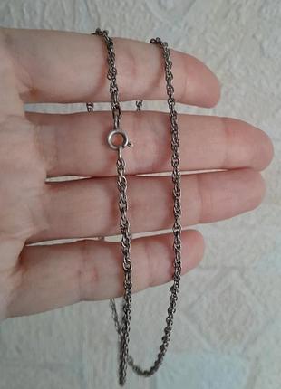 Винтаж 875 серебряная серебро цепочка