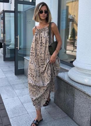 Нове плаття міді-сарафан літній h&m невагомий8 фото