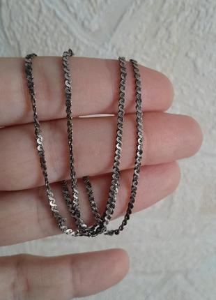 Винтаж 925 серебряная серебро цепочка
