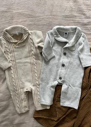 Вязаный ромпер, человечек для младенца