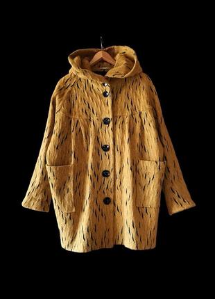 Пальто шерсть niederberger donna carla вовняне пальто з капюшоном пальто оверсайз1 фото