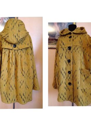 Пальто шерсть niederberger donna carla вовняне пальто з капюшоном пальто оверсайз3 фото