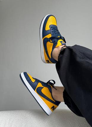 Кроссовки nike terminator low blue/yellow3 фото