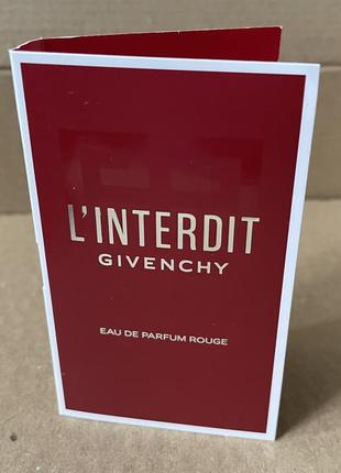 Givenchy l`interdit rouge edp, 1ml