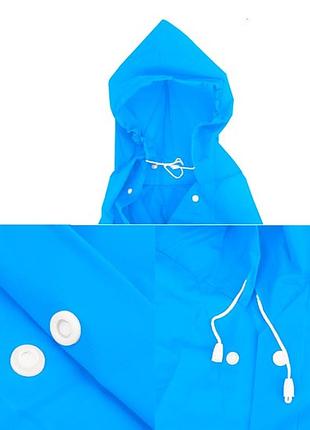 Плащ-дождевик на кнопках eva 130г 2xl синий 6