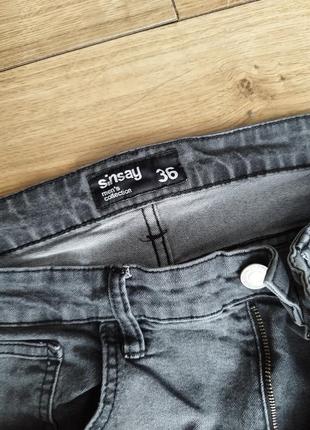 Серые мужские джинсы, размер 3610 фото