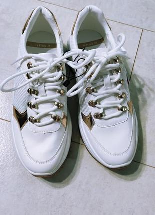 Классные женские кроссовки, белые кроссовки на высокой подошве3 фото