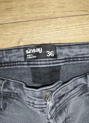 Мужские джинсовые шорты свечного цвета, размер 363 фото