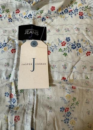 Очень красивая и стильная брендовая рубашка в цветах..100% коттон.