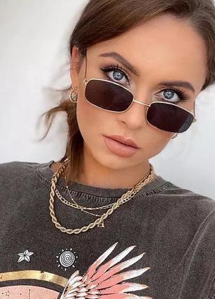 Окуляри сонцезахисні, унісекс. прямокутні окуляри