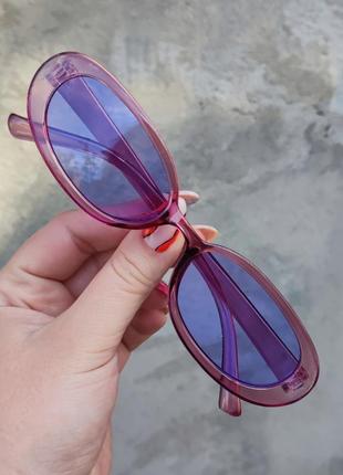 Фіолетові окуляри овали 😈