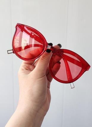 Великі червоні окуляри 🍒1 фото