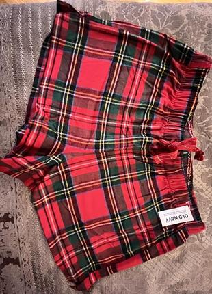 Картаті шорти для дому oldnavy фланель розмір s. нові.3 фото