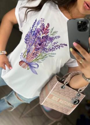 Блуза с рисунком женская летняя4 фото