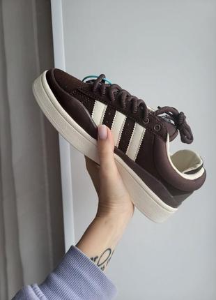 Адидас кампус кеды коричневые замша adidas campus brown3 фото