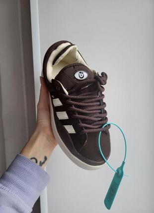 Адидас кампус кеды коричневые замша adidas campus brown5 фото