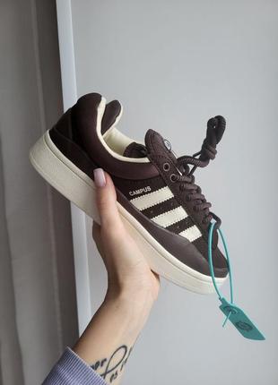 Адидас кампус кеды коричневые замша adidas campus brown2 фото