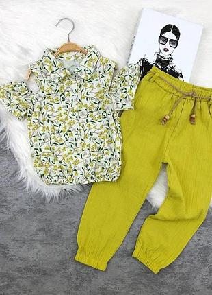 Дитячий весняний костюм жатка на дівчинку 1 рік