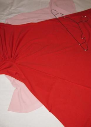 Нарядное приталенное красное платье длинное миди за коленки закрытое удобное тянется эластичное4 фото