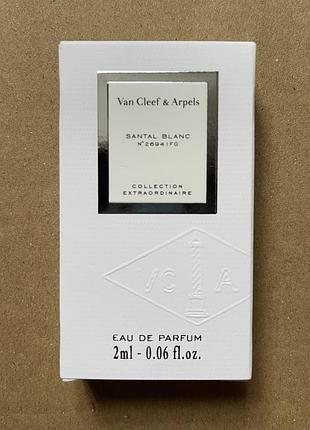 Van cleef & arpels collection extraordinaire santal blanc edp, 2ml