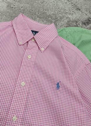 Вінтажні сорочки polo ralph lauren relaxed fit поло ральф лоурен з нашитим вершником3 фото