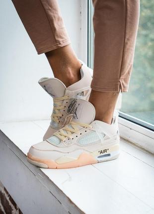 Кросівки nike off-white x air jordan 4 кроссовки