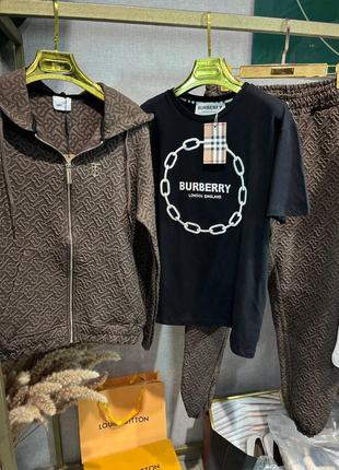 Женский брендовый спортивный костюм b u r b er r в3 фото