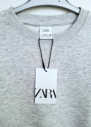 Толстовка zara трикотажный свитшот утепленный 1522 фото