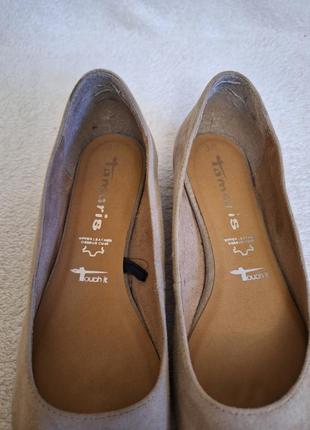 Натуральные замшевые туфли фирмы Tamaris (немечашка) р.38 см3 фото