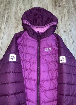 Стеганая оригинальная спортивная куртка jack wolfskin2 фото