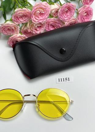 Жіночі сонцезахисні окуляри ray ban жовті