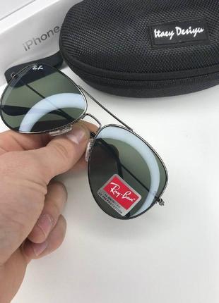 Чоловічі сонцезахисні окуляри авіатори ray ban aviator рей бен...