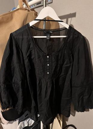 Легкая блуза h&amp;m с широким рукавом