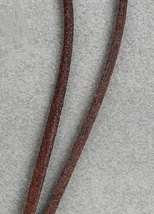 Очень большая подвеска 8 см. колье ожерелье на кожаном шнурке в этно стиле бохо украшение на шею бижутерия4 фото