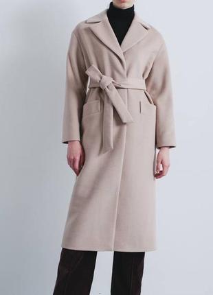 Жіноче пальто season генрі бежевого кольору