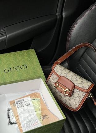 Жіноча коричнева сумка gucci