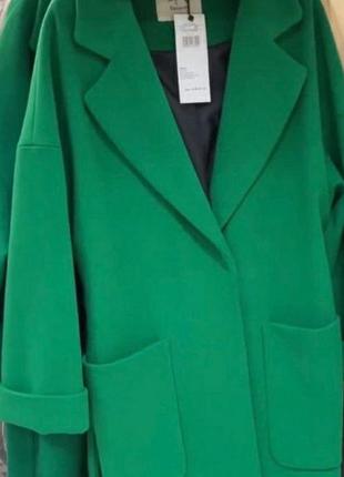 Жіноче пальто-халат season грейс яскраво-зеленого кольору2 фото