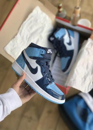 Кроссовки из лакированной кожи nike air jordan 1 retro 31067 фото