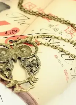 Стильный кулон сова4 фото